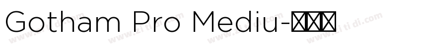 Gotham Pro Mediu字体转换